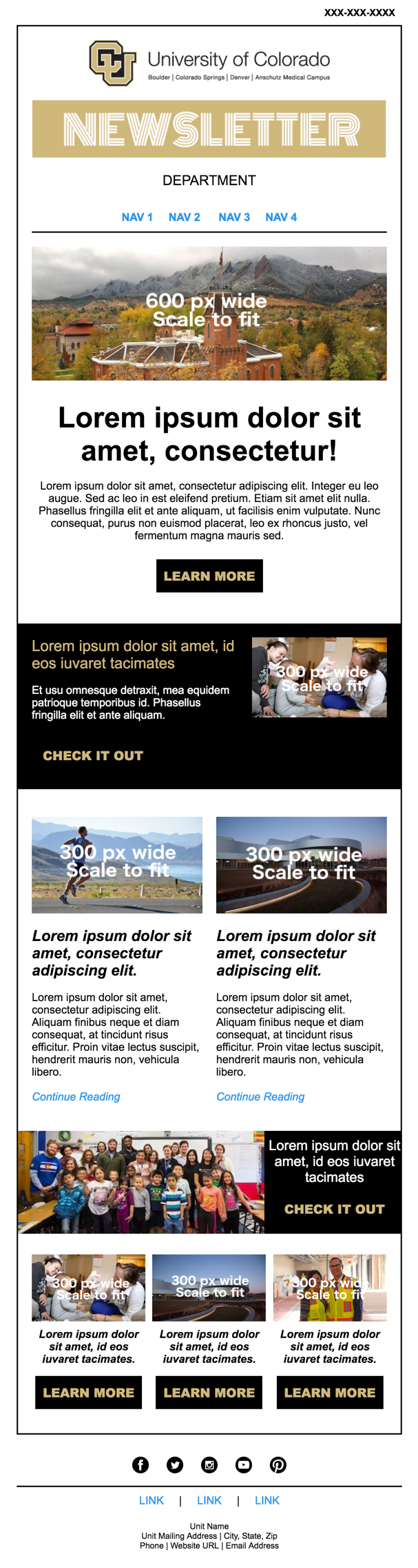 Email Templates University of Colorado